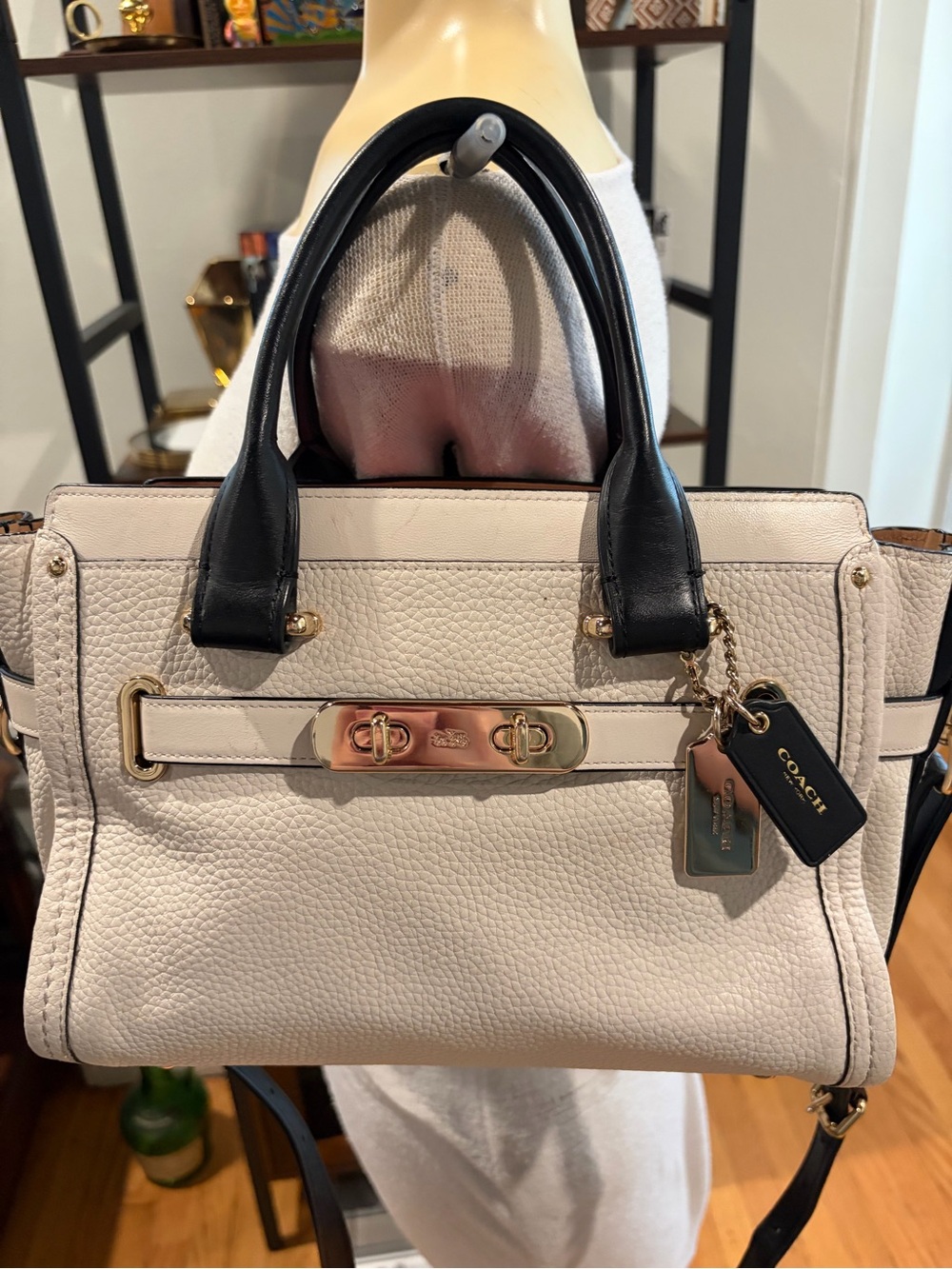 White and black Coach Swagger - 34417